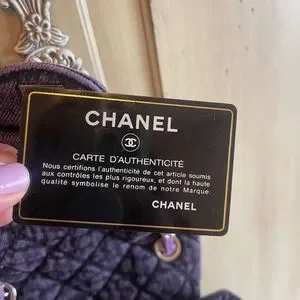 CHANEL | Bags | Chanel Denimpression Purple Black Washed  display picture 1